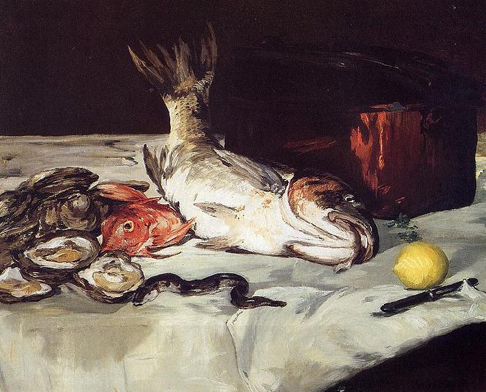 Edouard Manet Still Life with Fish China oil painting art